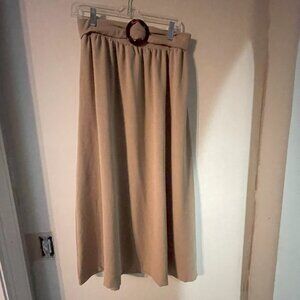 New York Clothing Tan Skirt